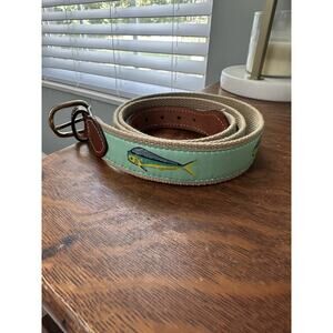 VGUC Buddy Belt Mahi Fish Size 40 Canvas Bright Colors